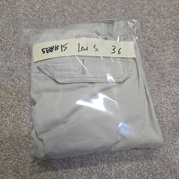 Y2K Relaxed casual Utilitarian Cargo Twill Shorts Levi Strauss Signature sz 36 - Picture 13 of 14